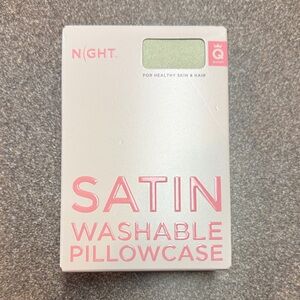 Nightcap Satin Washable Pillowcase - Light Green